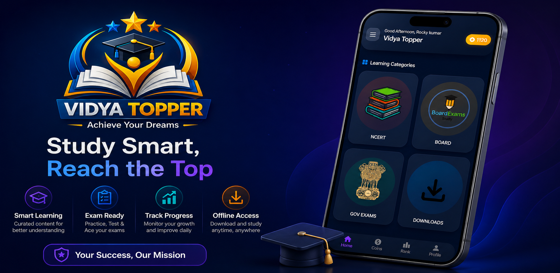 Vidya Topper Feature Graphic